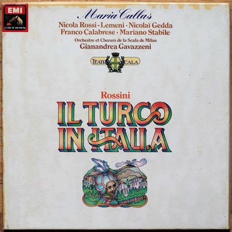 Rossini Il Turco In Italia EMI 2C 163 03456 7 Maria Callas