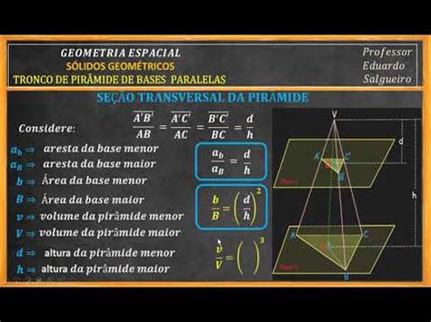 Geometria Espacial Tronco De Pir Mide Youtube