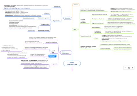 Fonti Innovazione Mappe Concettuali Capitolo Gestione Della