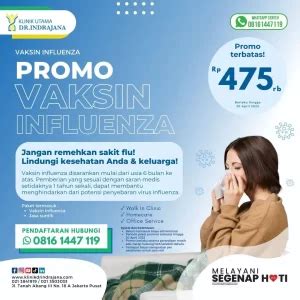 Promo Vaksin Influenza Klinik Utama Dr Indrajana