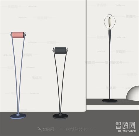 Modern Floor Lamp Sketchup Model Download Model Id202728992 1miba