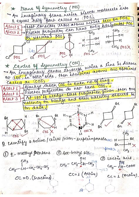 SOLUTION Optical Isomerism Organic Chemistry Short Note For Neet