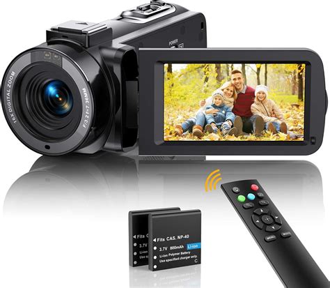 Videokamera Camcorder FHD 1080p 36MP Vlogging Kamera: Amazon.de: Kamera