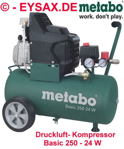 Metabo Druckluft Kompressor Basic 250 24W Der Neue Classic 255 EBay