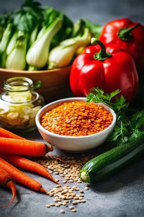 Sopa De Lentejas Rojas Con Verduras