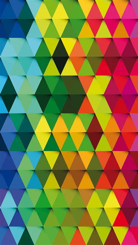 Colorful Rhombs Abstract Background Colors Geometry Rhomb HD