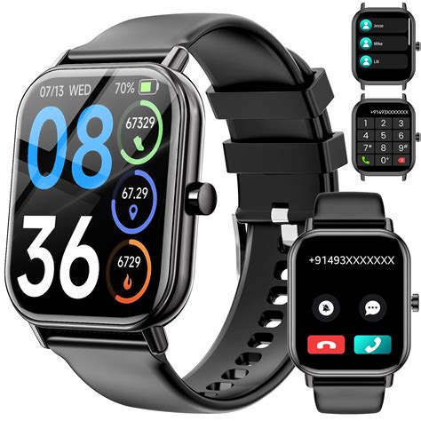 Mingdaln Inch Smartwatch For Men And Women With Sports Tracker