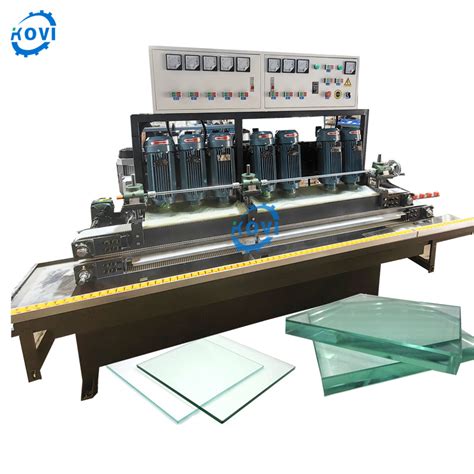 Heads Motor Chamfer Degree Glass Beveling Machine Window Glass