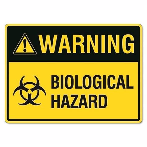 Warning Biological Hazard Sign The Signmaker