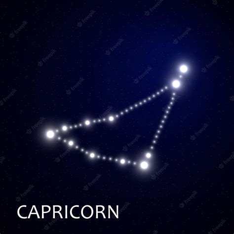 Premium Vector Zodiacal Constellation With Bright Stars Star Sign