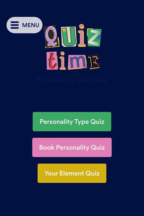 Personality Quiz App Template Jotform