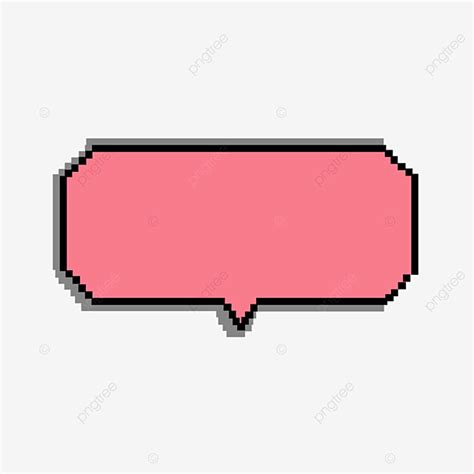 Dialog Box Clipart Vector, Pink Black Pixel Art Text Box Dialog, Pink ...