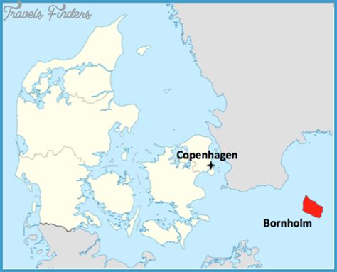 Bornholm Denmark Map - TravelsFinders.Com