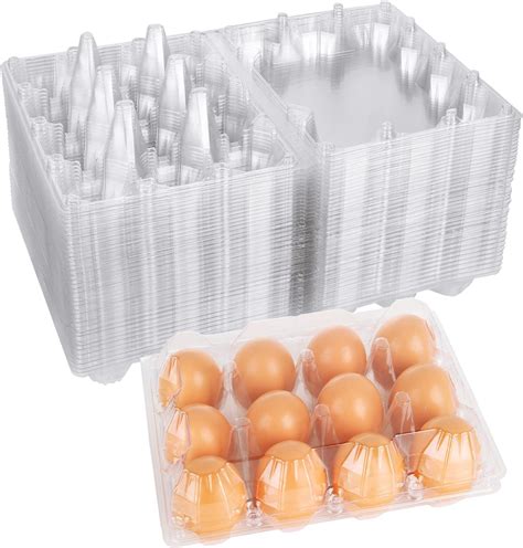 Amazon Senenqu Pcs Cardboard Egg Cartons Blank Natural Pulp