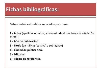 Ejemplos de fichas bibliográficas Modelos muestras y características