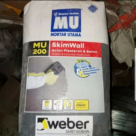 Jual Semen Mortar Utama Skim Wall Semen Acian Plasteran Beton 40 Kg