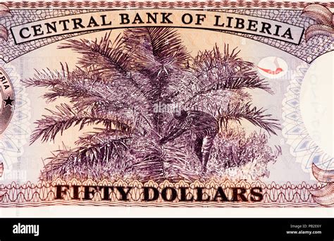 Liberian Dollars Bank Note Liberian Dollars Is The National