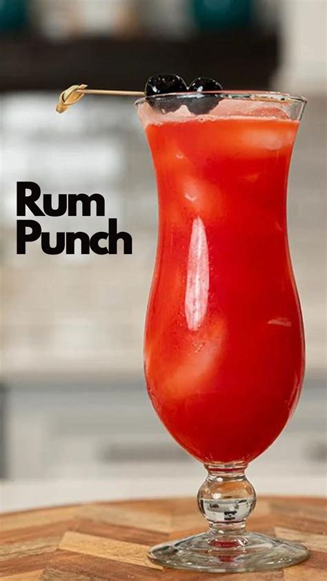 Rum Punch Cocktail Recipe and Instructions | Recipe in 2024 | Alcoholic ...