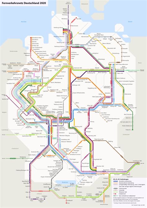 Long Distance Trains In Germany 2020 Lars Transport Maps