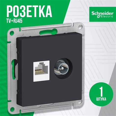 Телевизионная компьютерная розетка двойная Schneider Electric ...