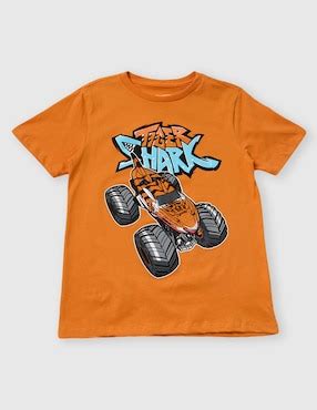 Playera Hot Wheels Hot Wheels manga corta para niño