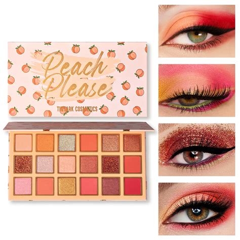 Tintark Peach Please Lidschatten Palette Glitzer Lidschatten Schminke