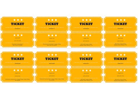 Free Raffle Ticket Template - PDF Templates | Jotform