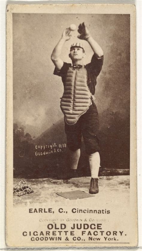 Issued By Goodwin And Company William Moffat Billy Earle Catcher