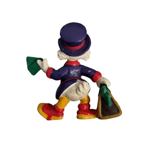 DISNEY BULLYLAND DAGOBERT Duck Mit Geldkoffer 7cm Figur 1990 EUR 16 65