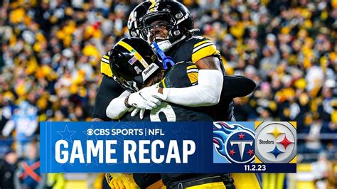 Kenny Pickett Throws Late Td To Seal Win For Steelers Over Titans I