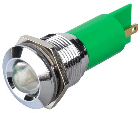 APM Q16P1C G220E Indicator LED 220 V AC 16 Mm FASTON Green BrC