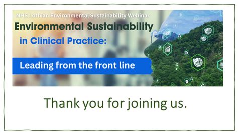 Environmental Sustainability In Clinical Practice Leading From The