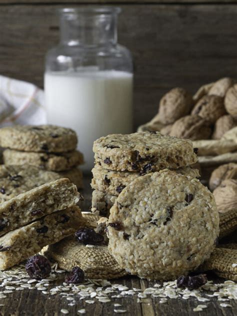 Biscotti Ai Fiocchi Di Avena Noci E Mirtilli Senza Uova E Golosi