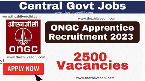 ONGC Apprentice Recruitment 2023 – Apply Online For Latest 2500 Trade ...