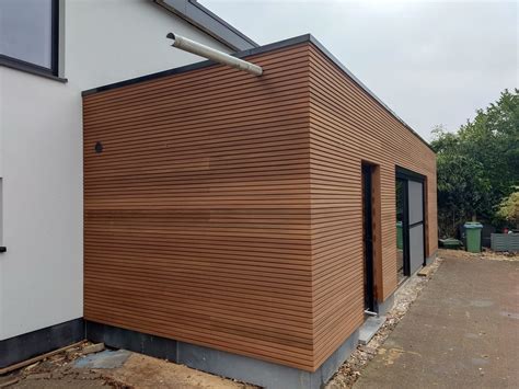 Gevelbekleding Thermowood Tripple Ayous Bijgebouw Of Aanbouw PvB