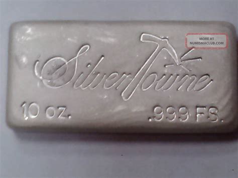 Silvertowne Poured 10oz. 999 Silver Bar