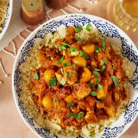 Recipe Chicken Tagine With Cherry Tomatoes Dates And Couscous Blue Apron