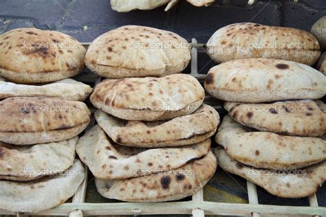 Fresh Egyptian bread — Stock Photo © mayeruwe #15725345