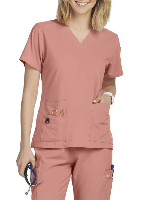 Carhartt Cross Flex V Neck Media Scrub Tops Scrubs And Beyond