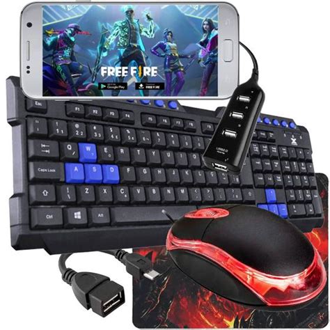 Mobilador Completo Para Celular E Tablet Jogar Free Fire Kit Teclado