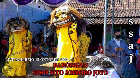 Barongan Simo Sito Amboro Joyo Ssaj Live Kalirejo Oktober