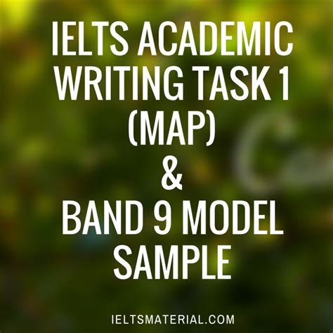 Sample Ielts Writing Task Maps