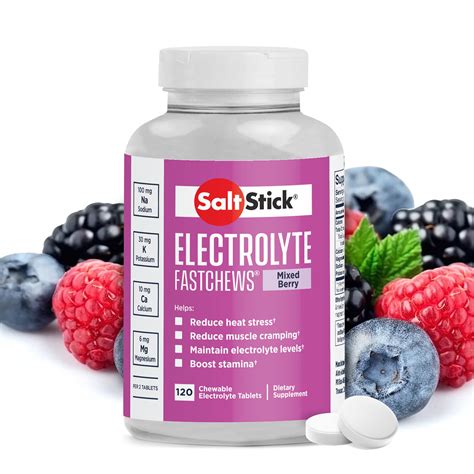 Snapklik.com : SaltStick Electrolyte FastChews - Mixed Berry Chewable