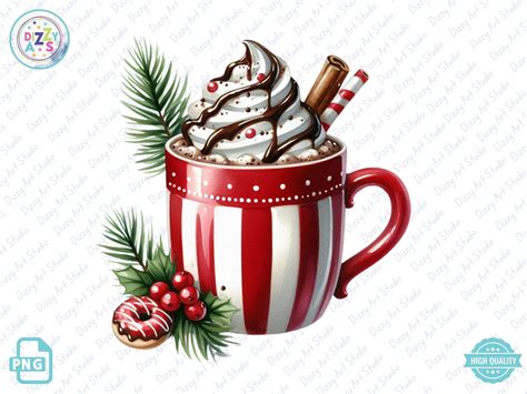 Watercolor Hot Cocoa Chocolate Clipart Graphic By Dizzyartstudio Creative Fabrica
