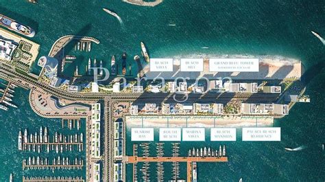 Dubai HarbourEmaar BeachfrontGrand Bleu Towers 2 卧室 5300000 AED