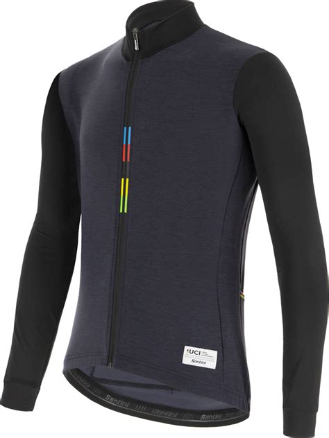 Santini Official UCI Rainbow Long Sleeve Fietsjas 12GO Biking