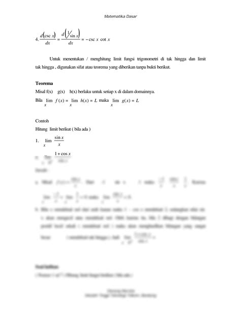 Solution Fungsi Turunan Trigonometri Studypool