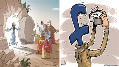 Satirical Illustrations Show Our Addiction To Technology 02 Youtube