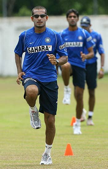 Irfan Pathan Takes Part In A Routine Drill Espncricinfo