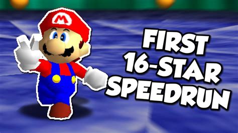 My First Live Super Mario 64 16 Star Speedrun 30 01 Youtube